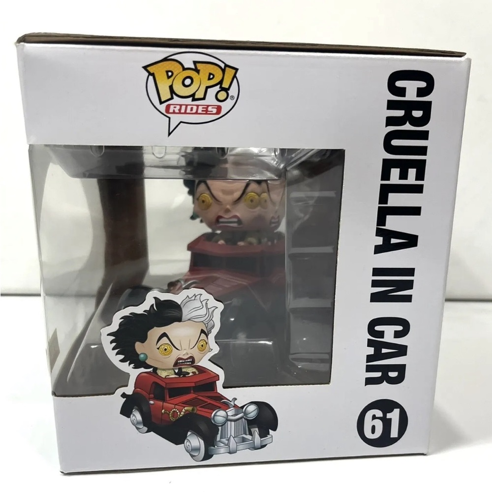 Funko Pop! Disney Cruella In Car #61 Hot Topic Exclusive Vinyl Figure - Picture 5 of 11